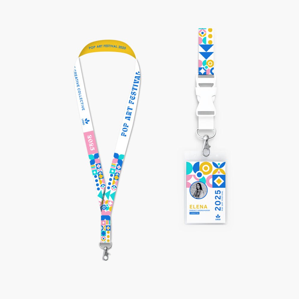 Colorful Lanyard Template