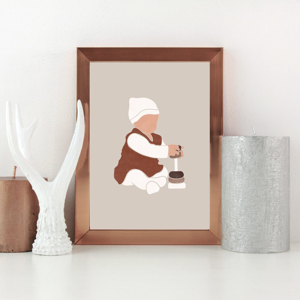 Baby & Toy - Nursery Wall Art